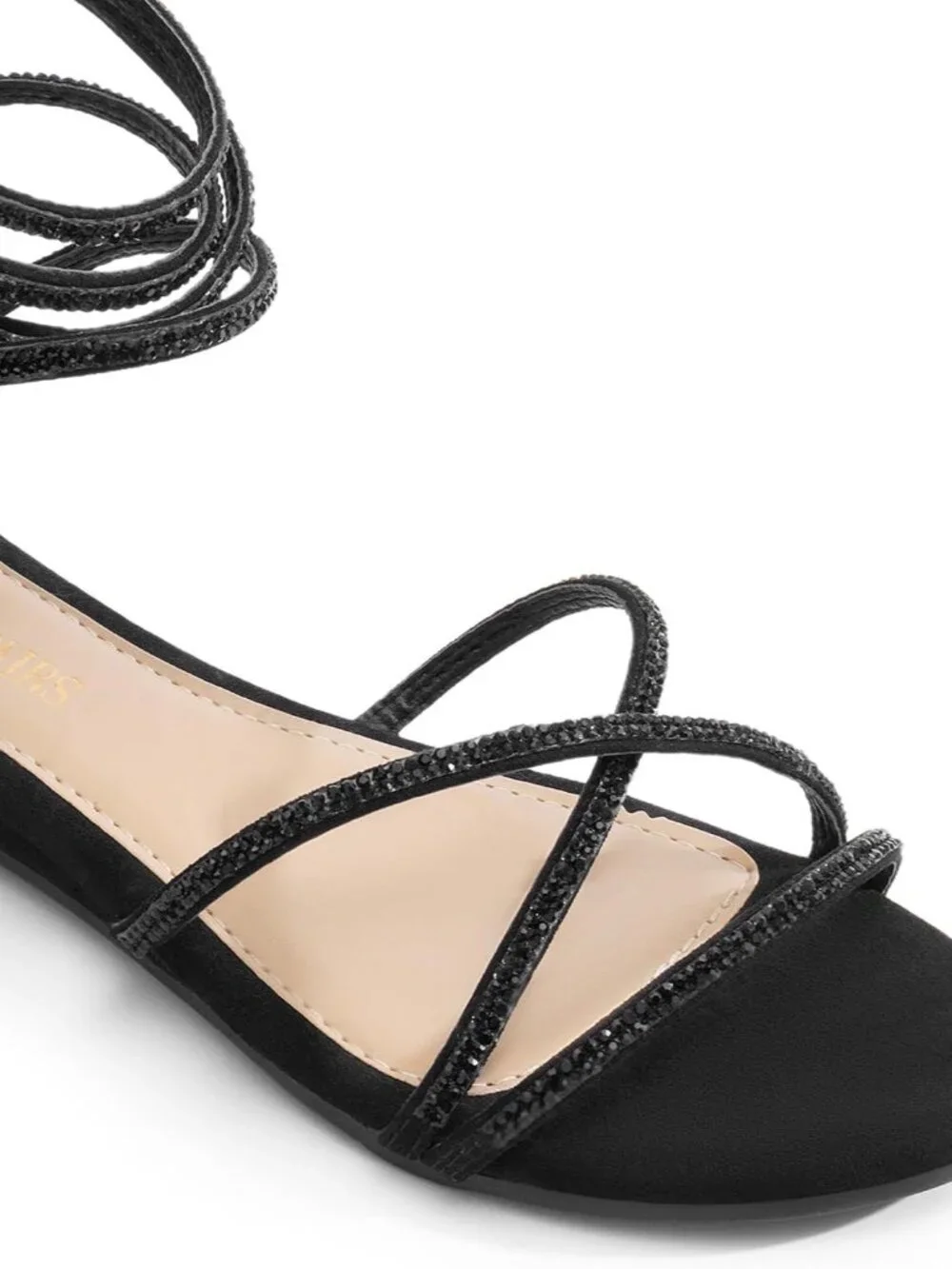 Lightweight Women's Open Toe Rhinestone Gladiator Sandals for Casual Summer Wear
